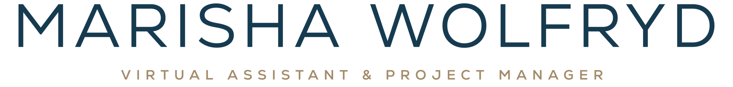 Marisha Wolfryd Logo - Navy